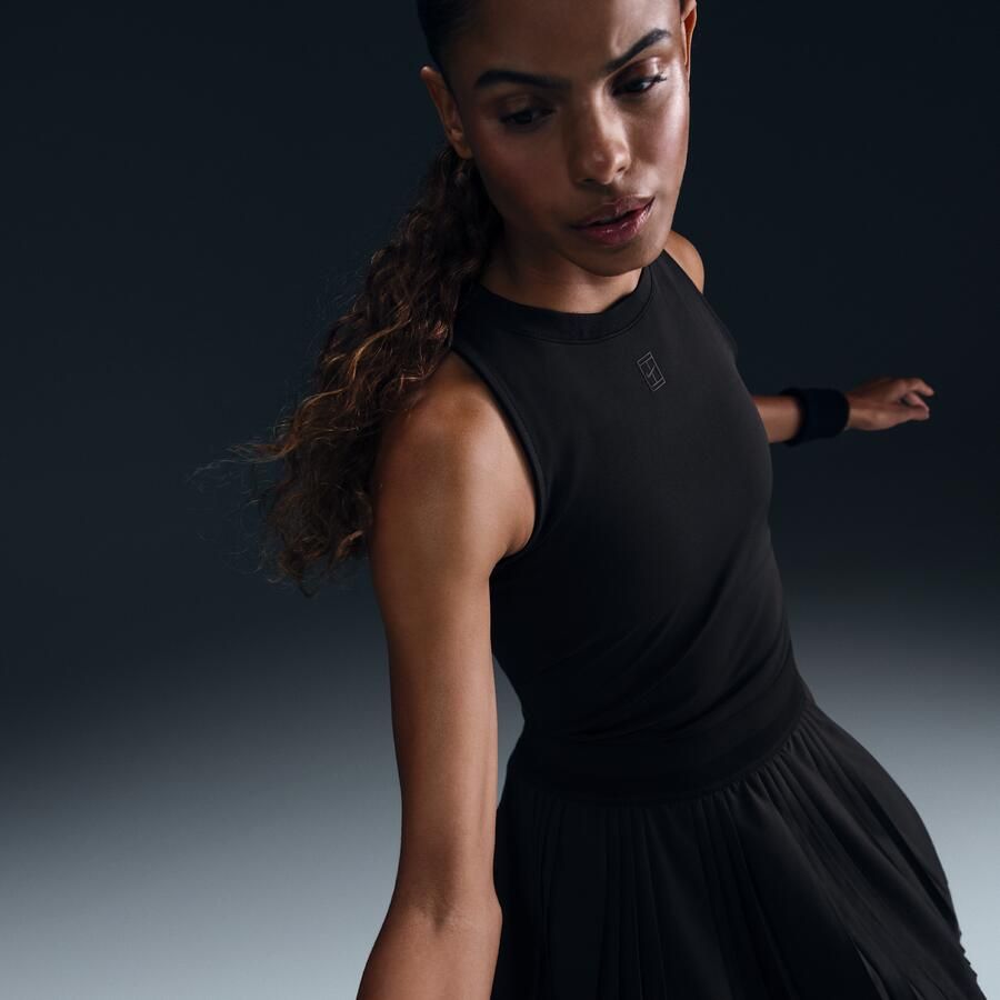 Nike Court Advantage Dri-FIT tennistanktop voor dames Zwart