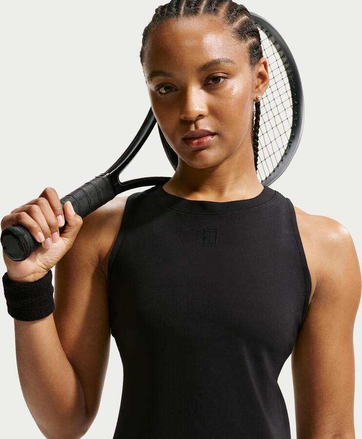 Nike Court Advantage Dri-FIT tennistanktop voor dames Zwart
