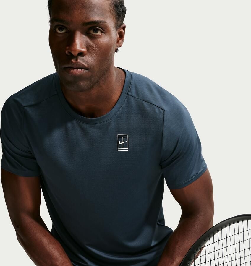 Nike Court Advantage Dri-FIT tennistop voor heren Blauw - Foto 4