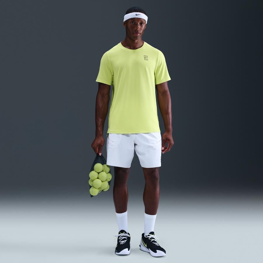 Nike Court Advantage Dri-FIT tennistop voor heren Geel - Foto 3