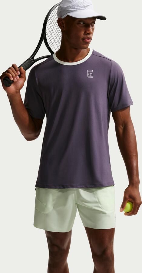 Nike Court Advantage Dri-FIT tennistop voor heren Paars - Foto 3