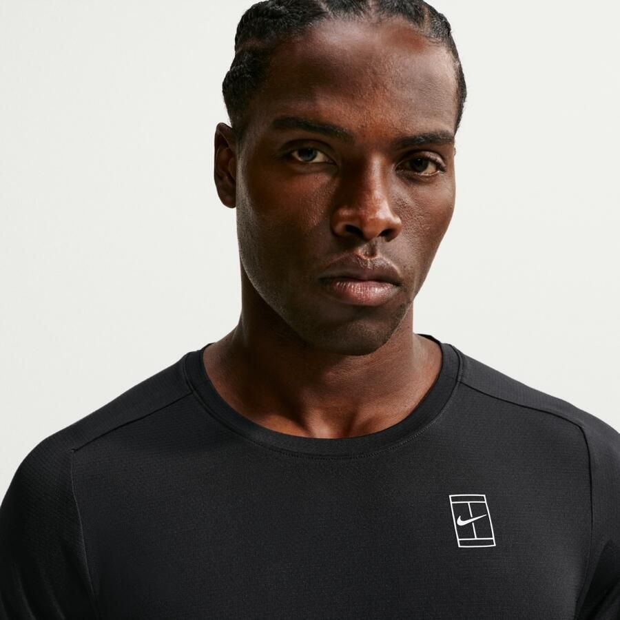 Nike Court Advantage Dri-FIT tennistop voor heren Zwart