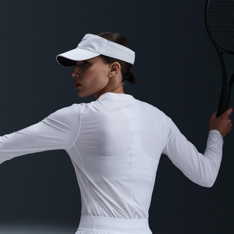 Nike Court Advantage Dri-FIT tennistussenlaag voor dames Wit