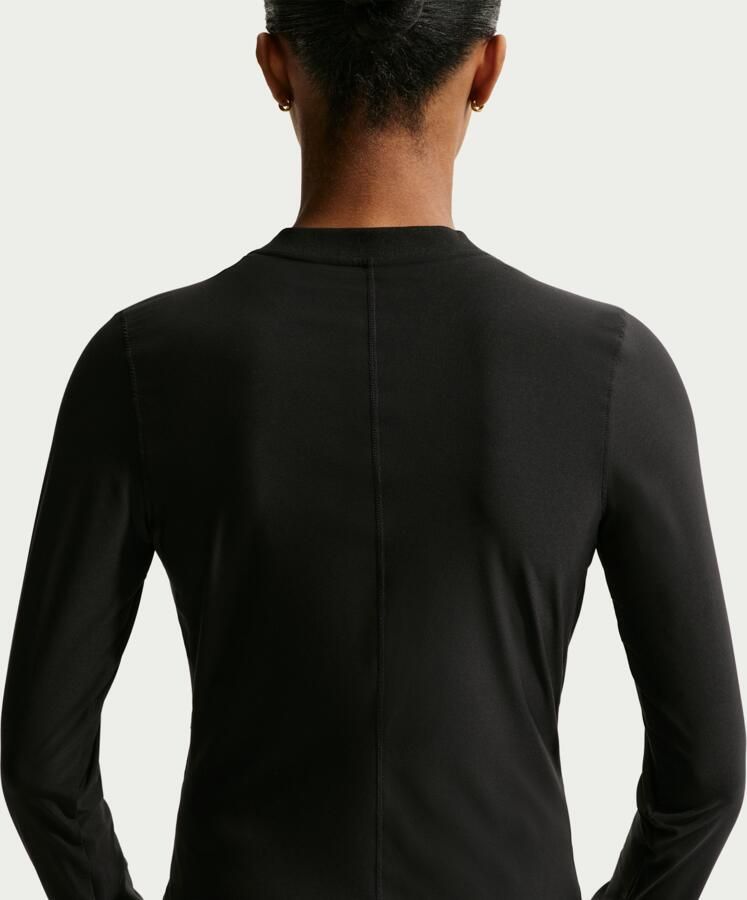 Nike Court Advantage Dri-FIT tennistussenlaag voor dames Zwart - Foto 3