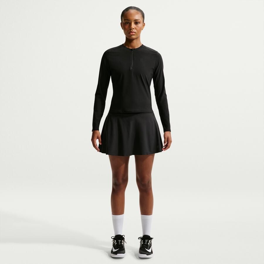 Nike Court Advantage Dri-FIT tennistussenlaag voor dames Zwart - Foto 2