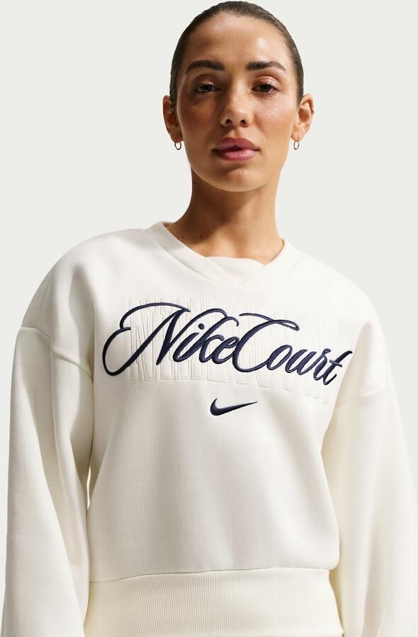 Nike Court Collection tennistop met ronde hals voor dames Wit - Foto 4