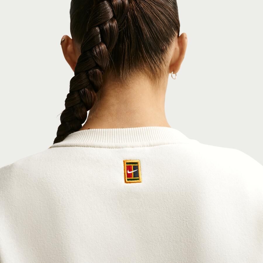 Nike Court Collection tennistop met ronde hals voor dames Wit