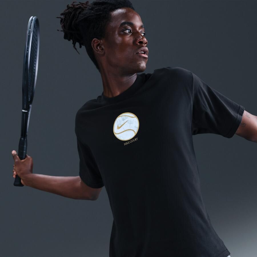 Nike Court Dri-FIT Max90 T-shirt voor heren Zwart - Foto 2