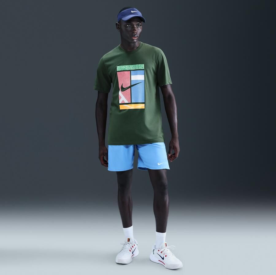 Nike Court Dri-FIT T-shirt voor heren Groen - Foto 3