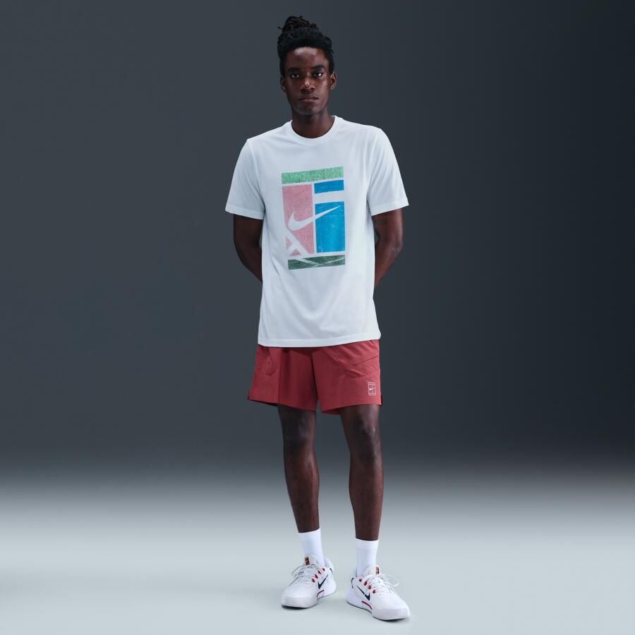Nike Court Dri-FIT T-shirt voor heren Wit - Foto 3