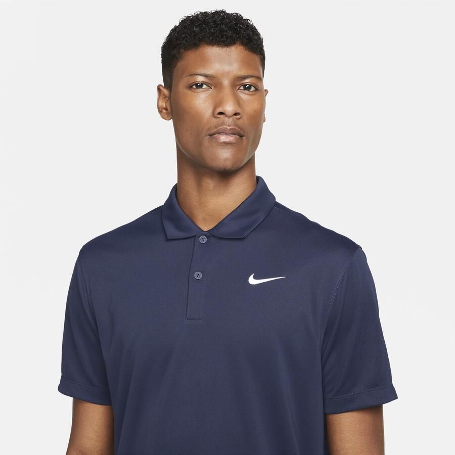 Nike Court Dri FIT Marineblauw Tennispolo Heren