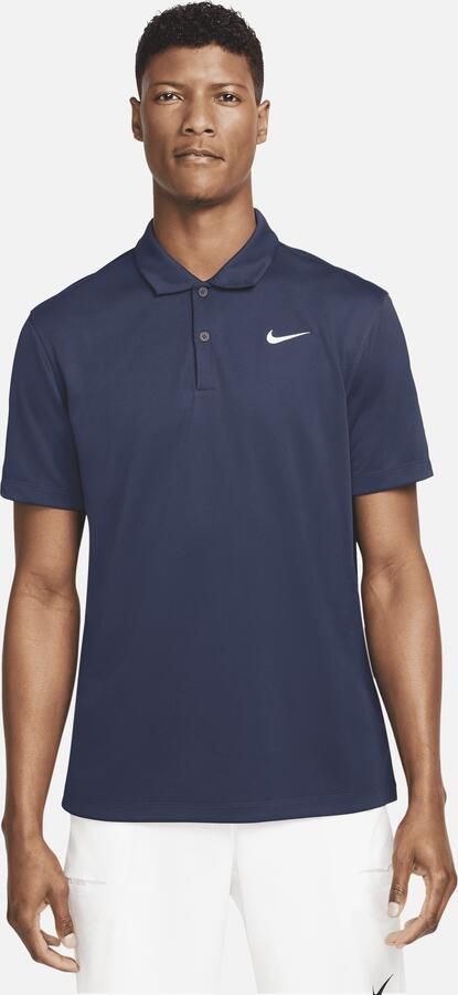 Nike Court Dri FIT Marineblauw Tennispolo Heren - Foto 3