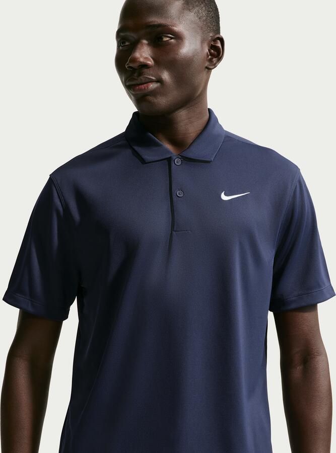 Nike Court Dri FIT Marineblauw Tennispolo Heren