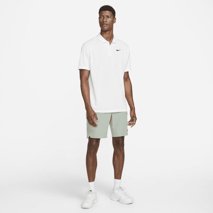 Nike Heren Court Dri-Fit Polo Dh0857 White Heren