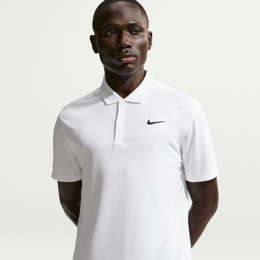 Nike Heren Court Dri-Fit Polo Dh0857 White Heren