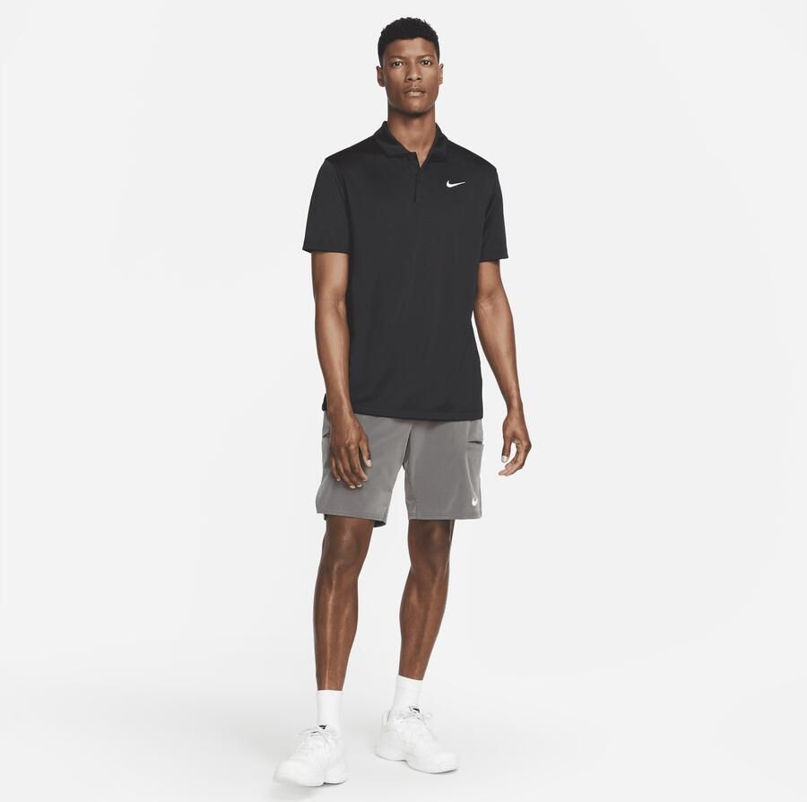 Nike Court Dri-FIT Tennispolo voor heren Zwart