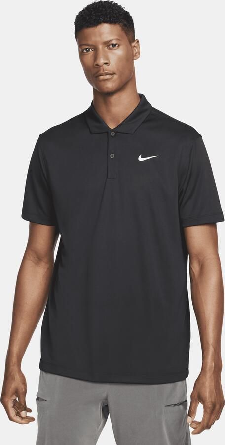 Nike Court Dri-FIT Tennispolo voor heren Zwart - Foto 3