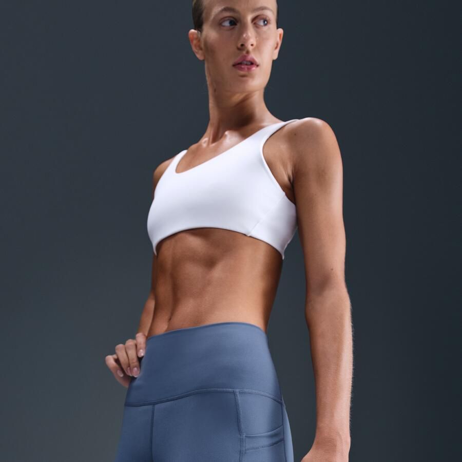 Nike Court Dri-FIT tennisshorts met zakken voor dames Blauw