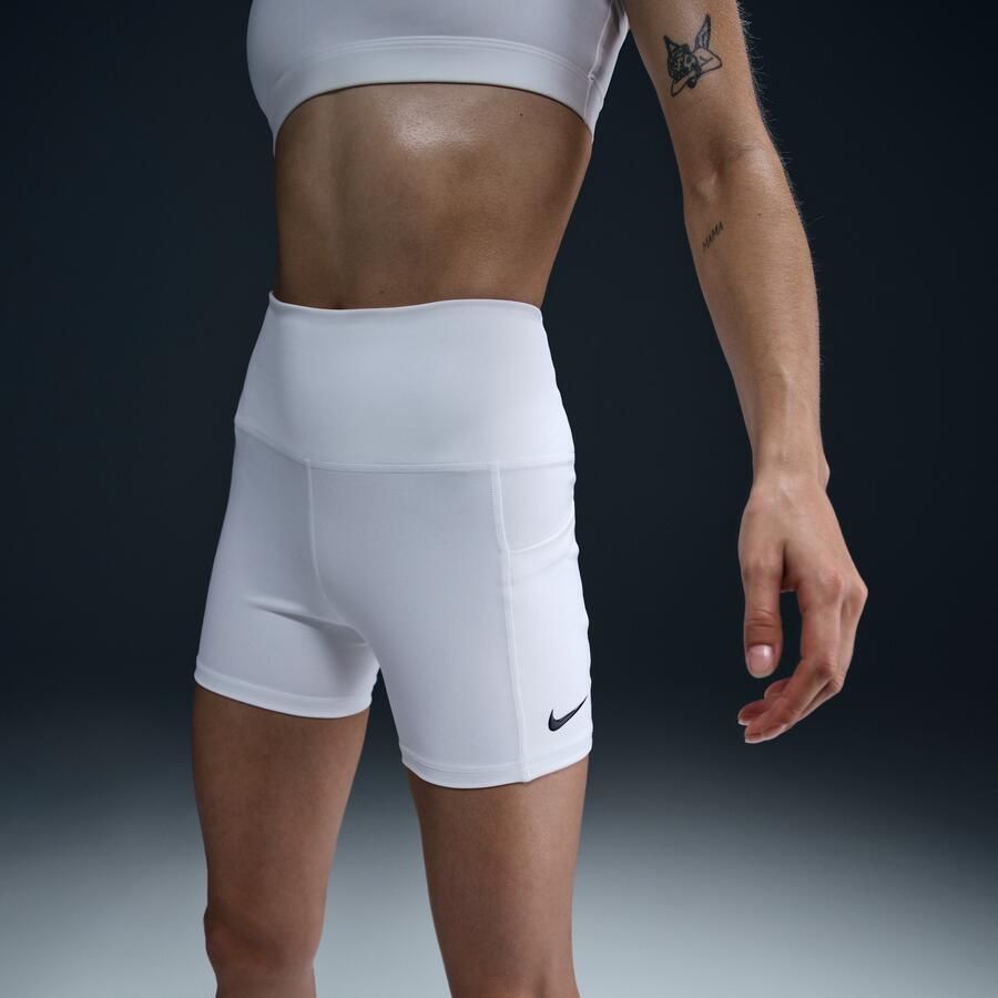 Nike Court Dri-FIT tennisshorts met zakken voor dames Wit - Foto 4
