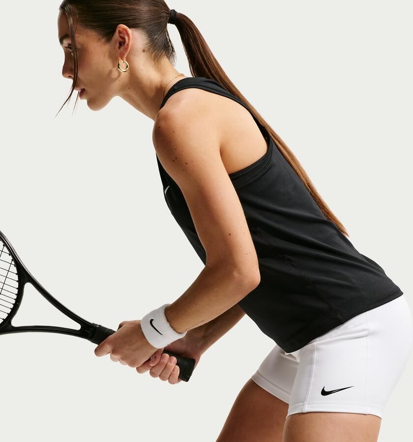 Nike Court Dri-FIT tennisshorts met zakken voor dames Wit - Foto 2