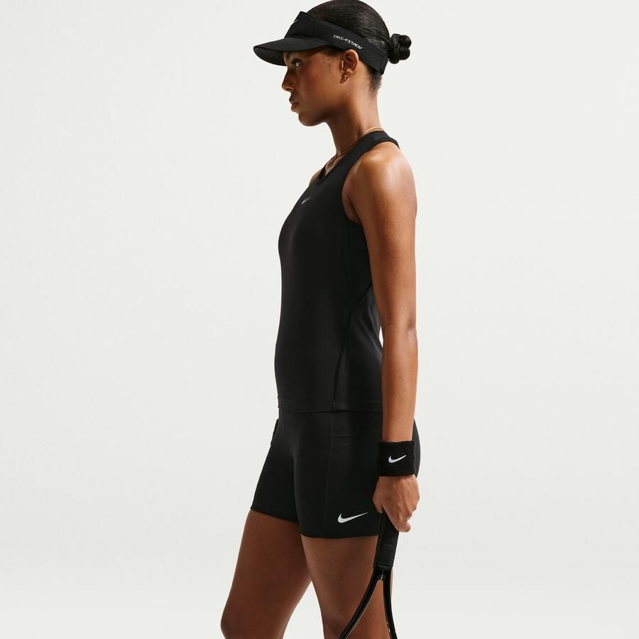 Nike Court Dri-FIT tennisshorts met zakken voor dames Zwart - Foto 4