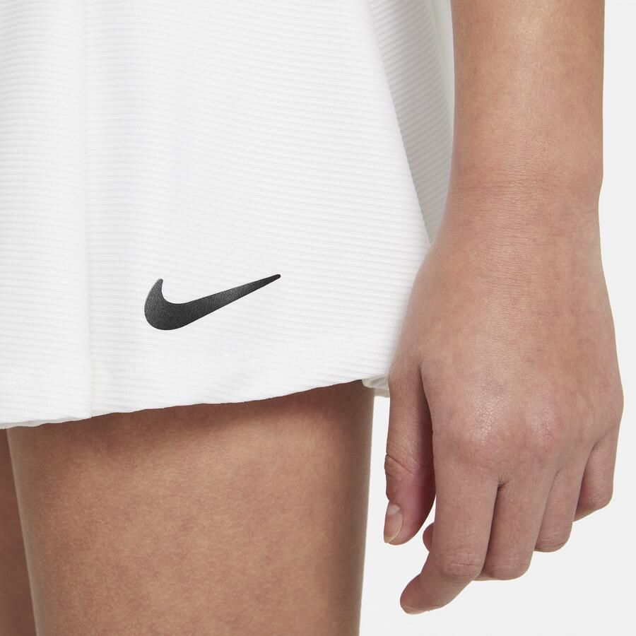Nike Court Dri-FIT Victory Tennisrok voor meisjes Wit - Foto 2