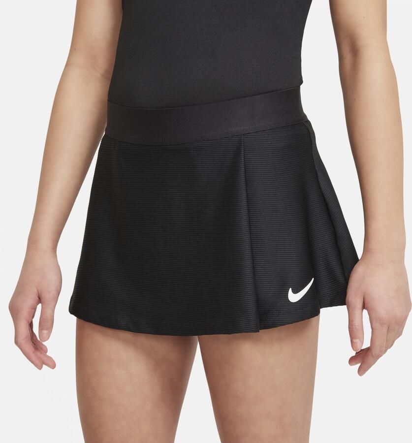 Nike Court Dri-FIT Victory Tennisrok voor meisjes Zwart - Foto 4