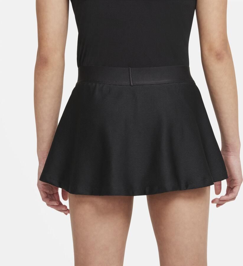Nike Court Dri-FIT Victory Tennisrok voor meisjes Zwart - Foto 2