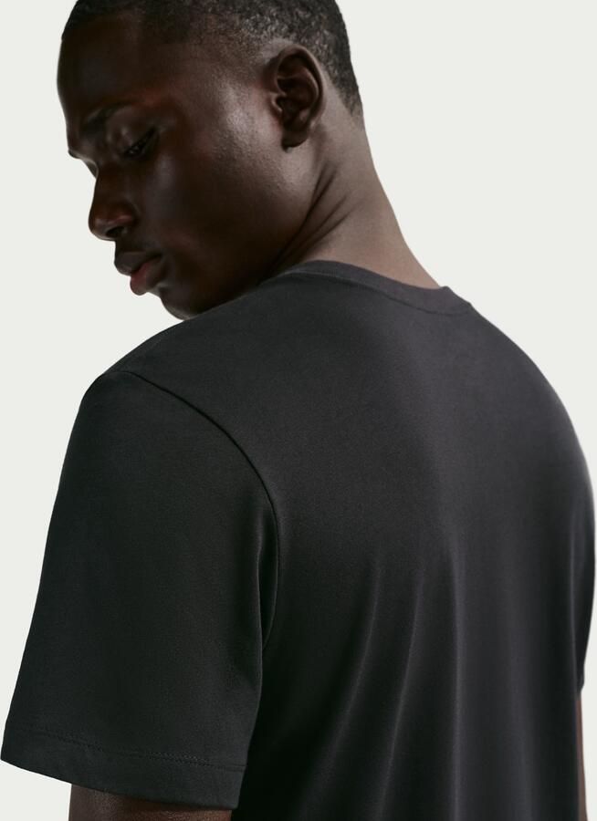Nike Court Heritage T-shirt voor heren Zwart - Foto 3