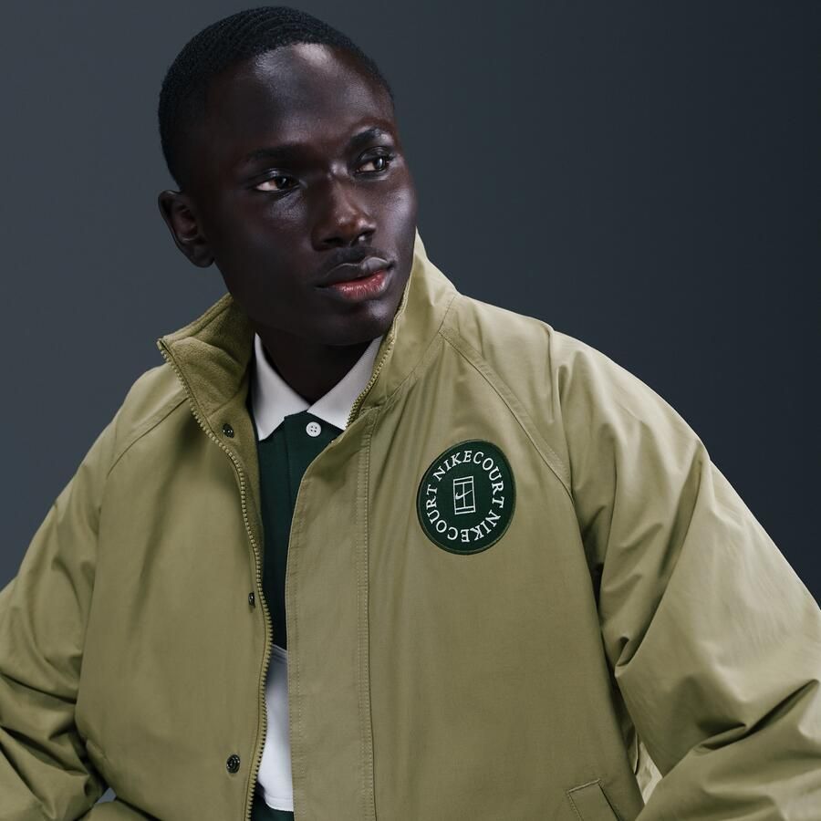 Nike Court Heritage tennisjack voor heren Bruin - Foto 2