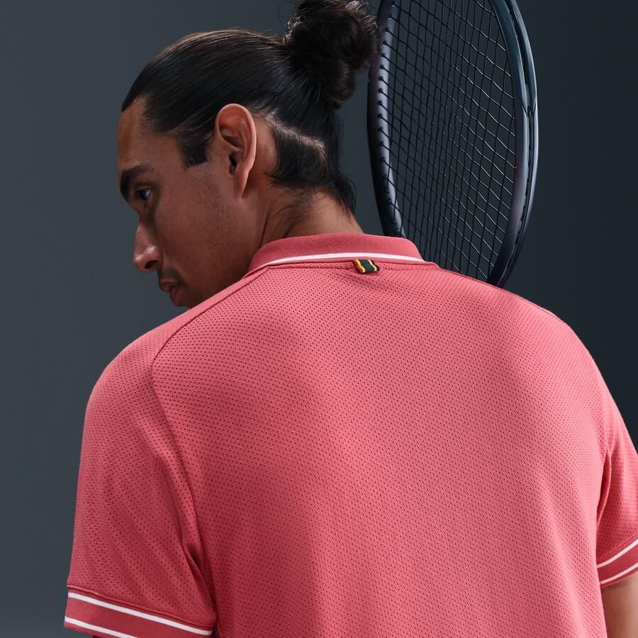 Nike Court Heritage Tennispolo voor heren Rood