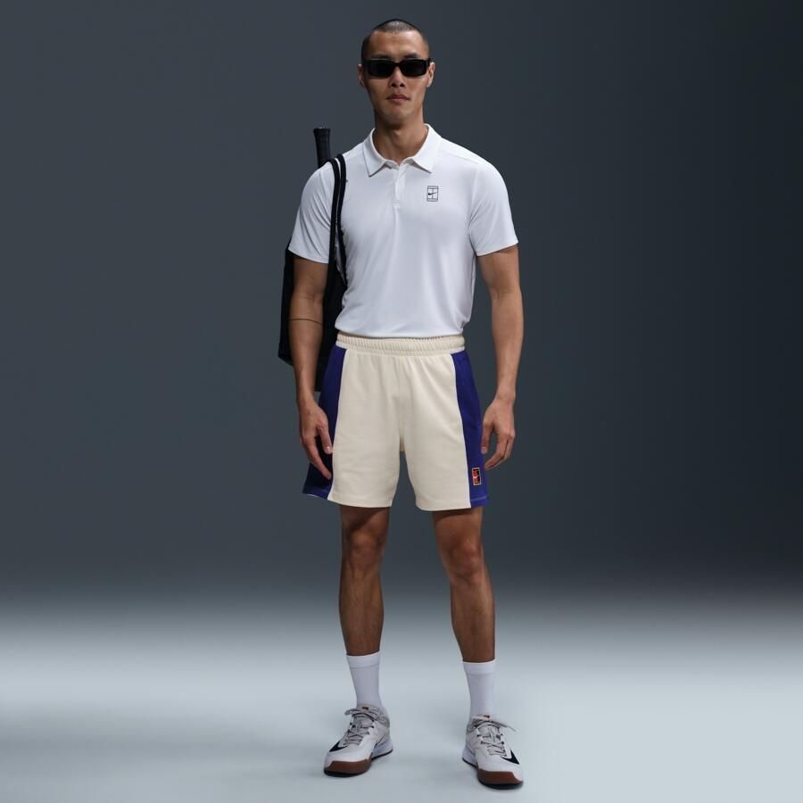Nike Court Heritage tennisshorts voor heren Bruin - Foto 4
