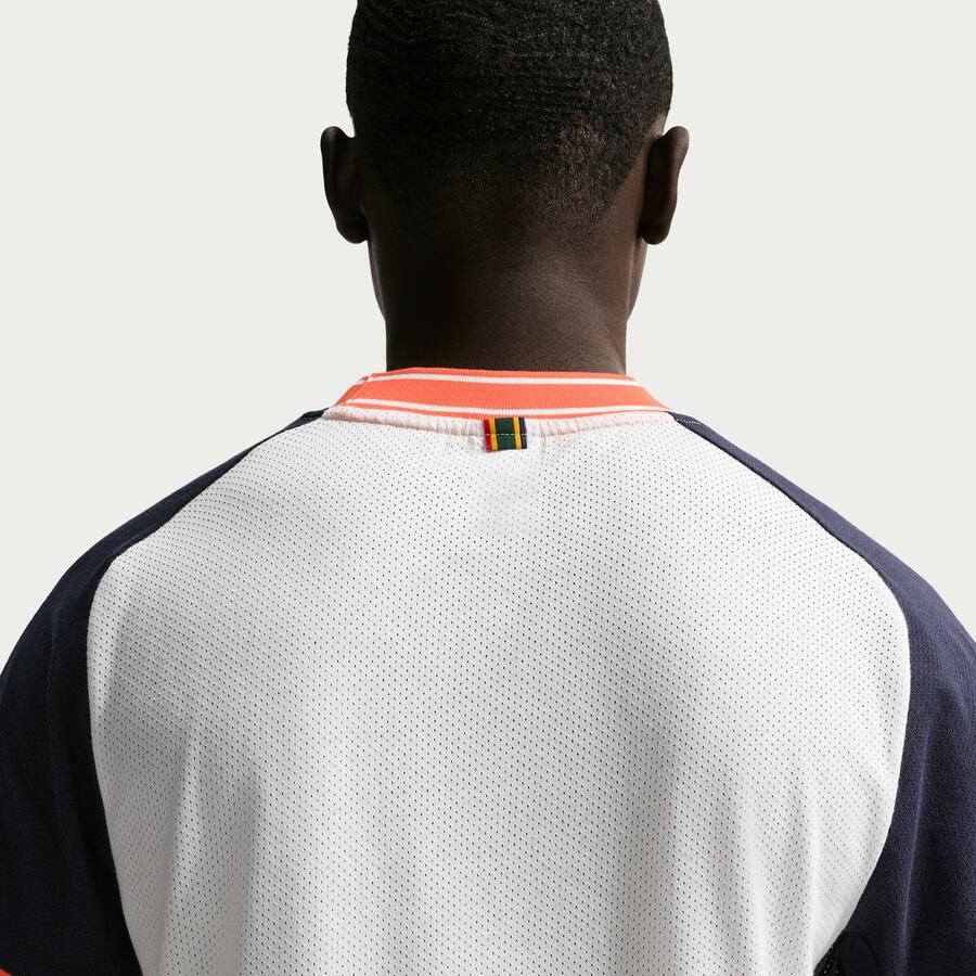Nike Court Heritage Tennistop met korte mouwen voor heren Wit