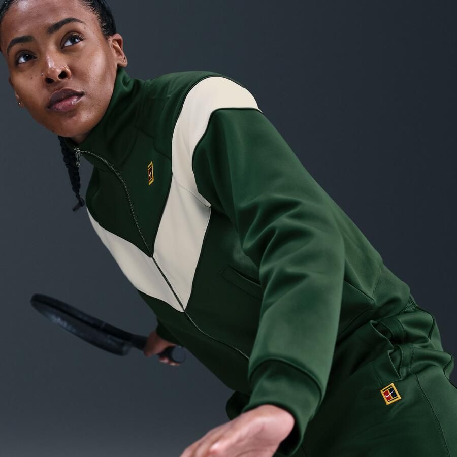 Nike Court Heritage Windrunner tennisjack voor dames Groen - Foto 2