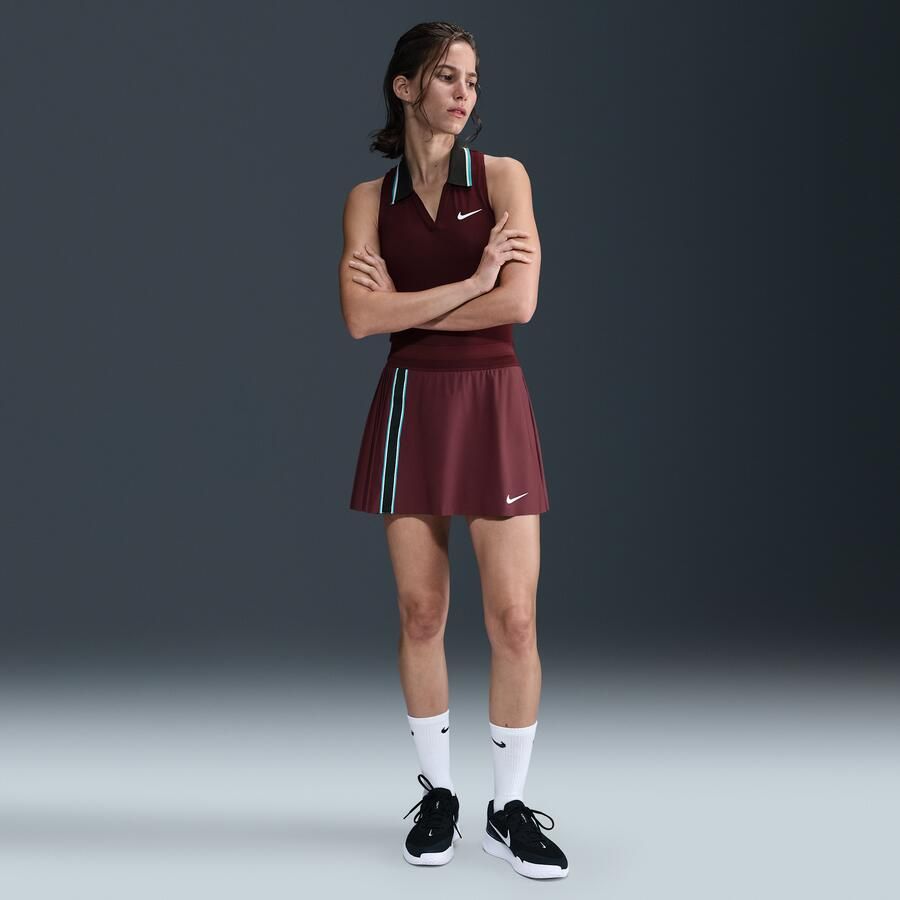 Nike Court Slam Dri-FIT tennisrok Rood - Foto 4