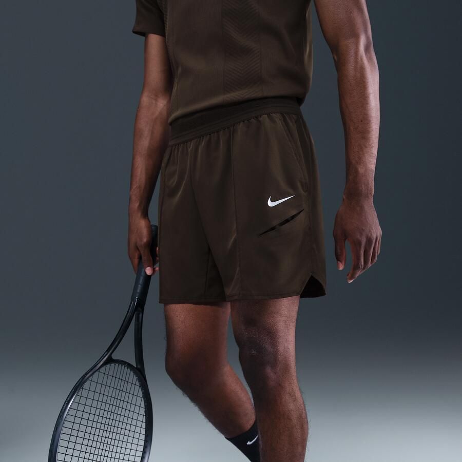 Nike Court Slam Dri-FIT tennisshorts voor heren (15 cm) Bruin