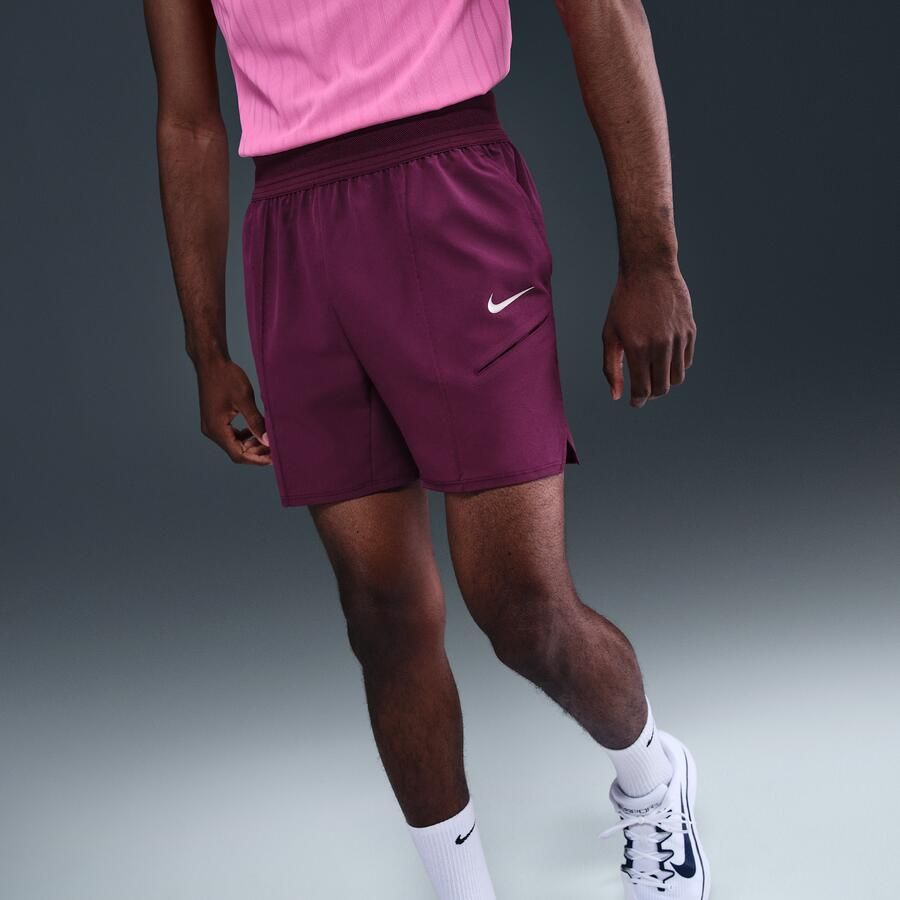 Nike Court Slam Dri-FIT tennisshorts voor heren (15 cm) Rood