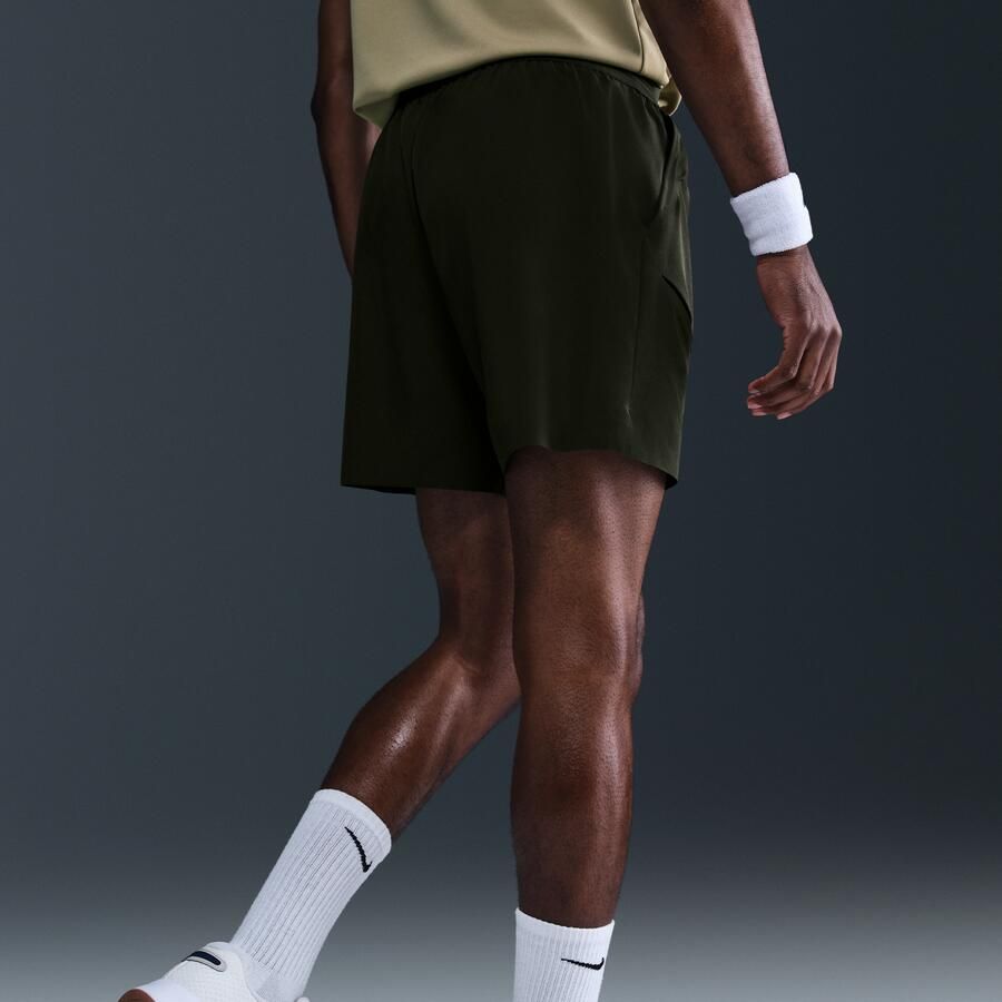 Nike Court Slam Dri-FIT tennisshorts voor heren Groen - Foto 2