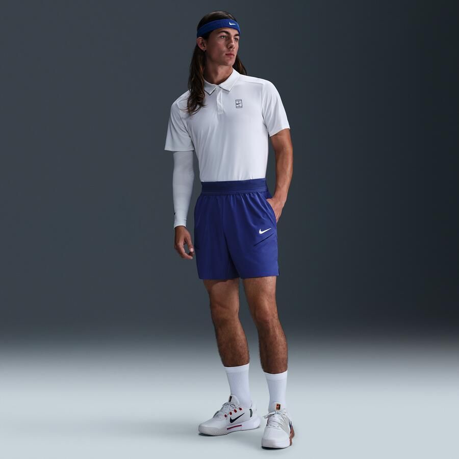 Nike Court Slam Dri-FIT tennisshorts voor heren Paars - Foto 4