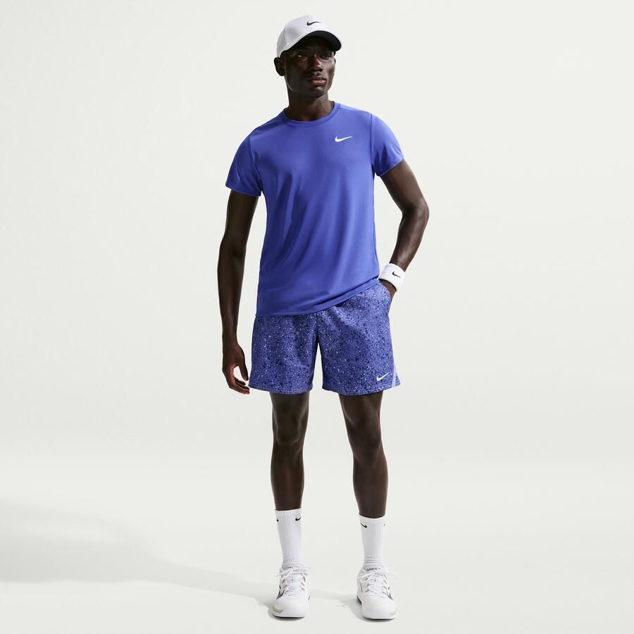 Nike Court Victory Dri-FIT herenshorts (18 cm) Blauw - Foto 4