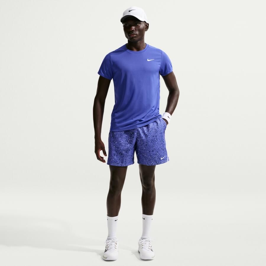 Nike Court Victory Dri-FIT tennistop voor heren Blauw