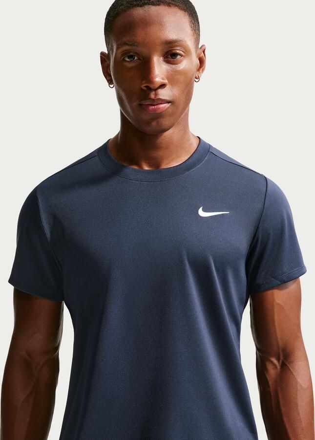 Nike Court Victory Dri-FIT tennistop voor heren Blauw
