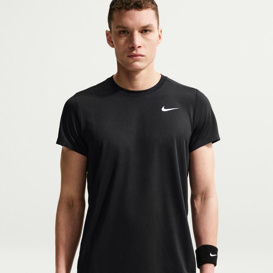 Nike Court Victory Dri-FIT tennistop voor heren Zwart