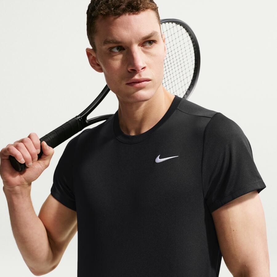 Nike Court Victory Dri-FIT tennistop voor heren Zwart - Foto 3