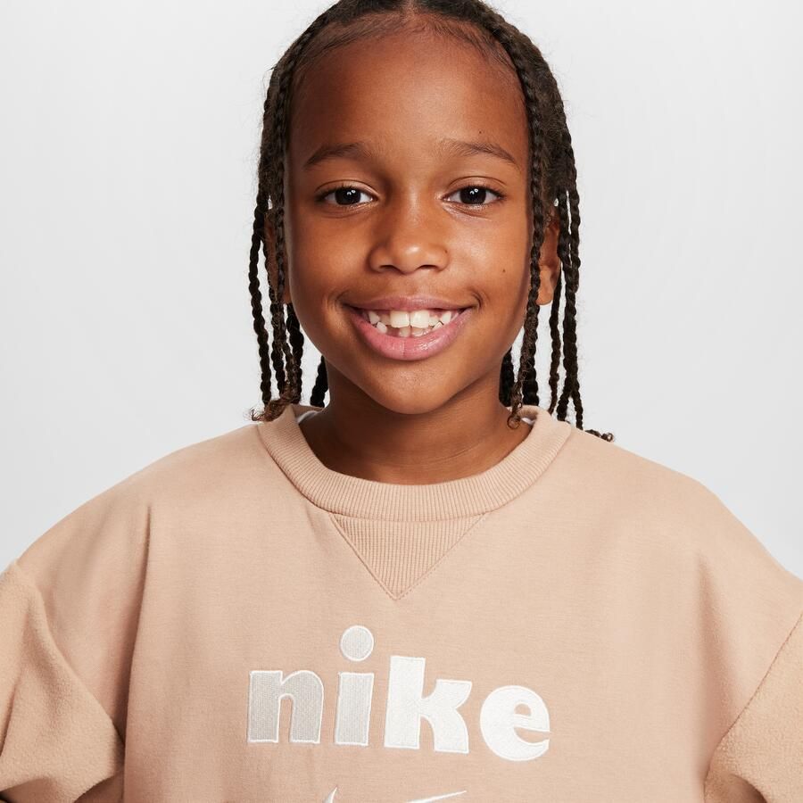 Nike Cozy Comfort tweedelige set met top met ronde hals voor kleuters Bruin - Foto 2