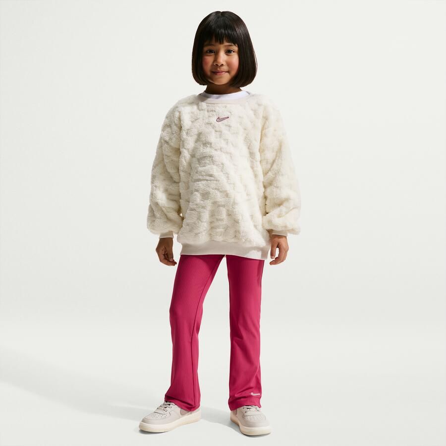 Nike Cozy tweedelige set met legging met uitlopende pijpen voor kleuters Roze - Foto 4