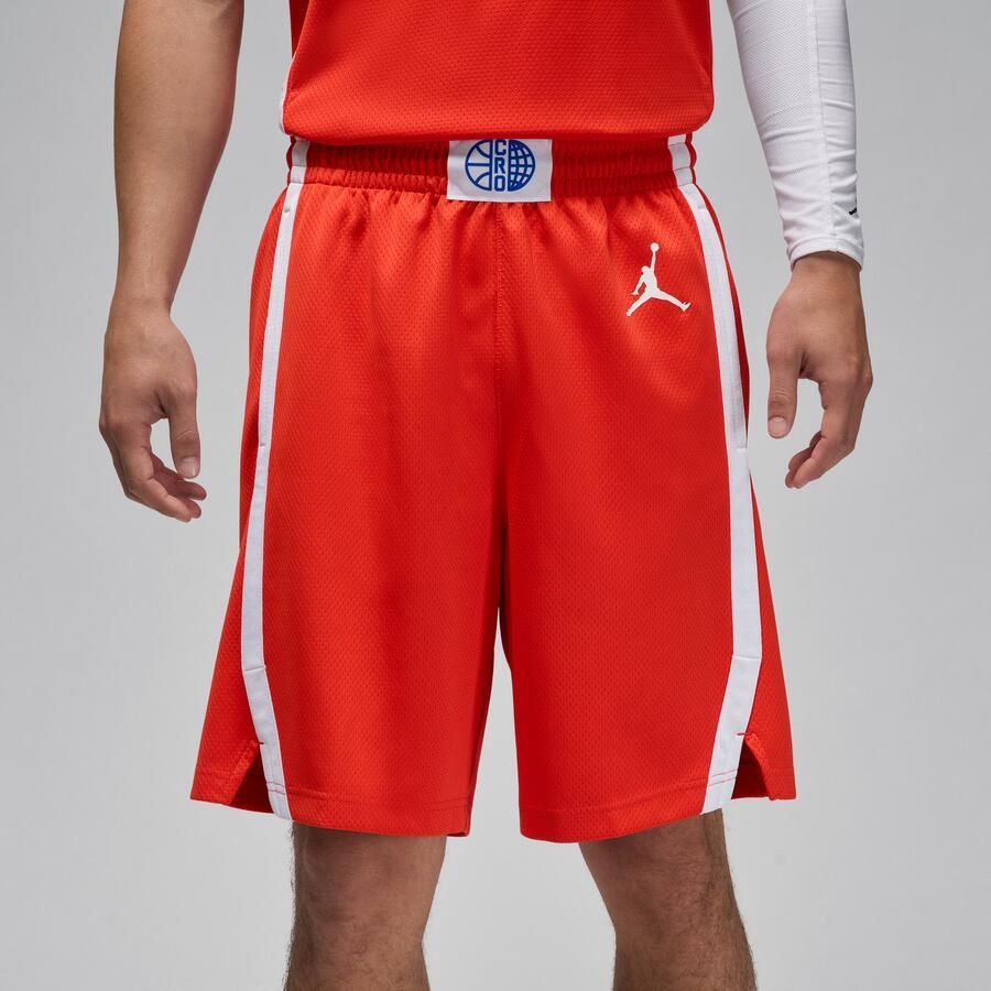 Nike Croatia Limited Road basketbalshorts voor heren Rood - Foto 1