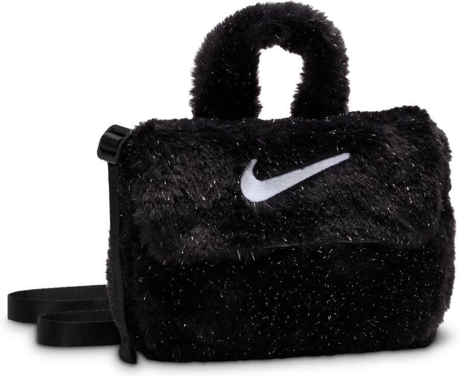 Nike crossbodytas van imitatiebont voor kids (1 liter) Zwart - Foto 2