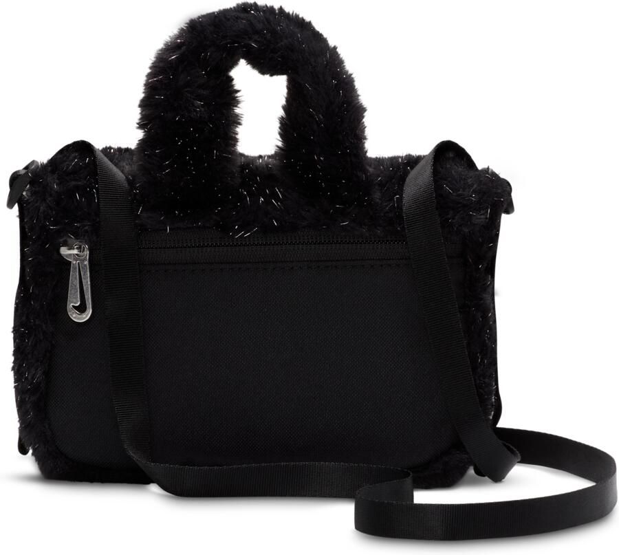 Nike crossbodytas van imitatiebont voor kids (1 liter) Zwart