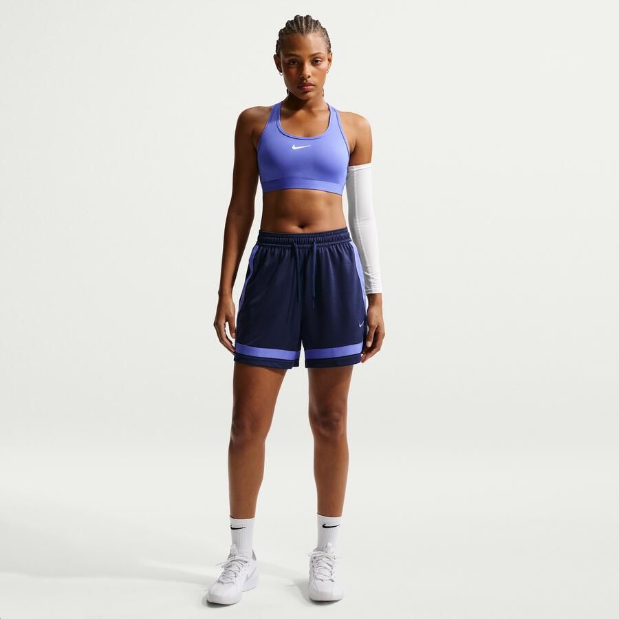 Nike Crossover Dri-FIT basketbalshorts voor dames (13 cm) Blauw - Foto 4